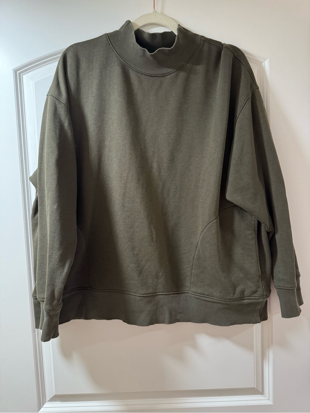 Alo Women’s Olive Green Mock Neck Sweater